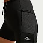 กางเกงวิ่งเทรลขาสั้น 4 นิ้วเอวสูงผู้หญิง Dri-FIT Nike ACG