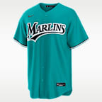 Jersey Nike de la MLB Replica para hombre Sandy Alcantara Miami Marlins