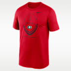 Playera universitaria Nike Dri-FIT para hombre Georgia Primetime Football Icon Legend