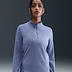 Playera de correr Dri-FIT UV de cierre de 1/4 para mujer Nike Swift