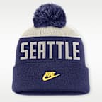 Seattle Mariners Cooperstown Peak Men's Nike MLB Cuffed Pom Beanie
