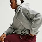 Pants de tiro medio y pierna amplia para mujer Nike Studio Fleece Medium Weight
