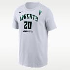 Playera de Nike WNBA para hombre Sabrina Ionescu New York Liberty