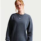 Nike Sportswear Studio Big Kids' (Girls') Oversized Crew-Neck Sweatshirt