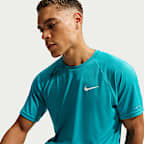 Playera de manga corta Dri-FIT UV para hombre Nike Swim Hydroguard Essential
