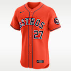 Jersey Nike Dri-FIT ADV de la MLB Elite para hombre Jose Altuve Houston Astros