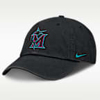 Gorra Nike de la MLB ajustable para hombre Miami Marlins City Connect Club
