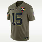 Patrick Mahomes Kansas City Chiefs Salute to Service Men's Nike Dri-FIT NFL Limited Jersey