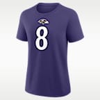 Lamar Jackson Baltimore Ravens Women's Nike NFL T-Shirt