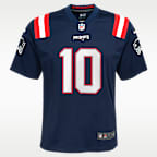Drake Maye New England Patriots Big Kids' Nike NFL Game Jersey