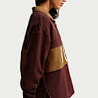Nike Studio Fleece Medium Weight Women's Oversized Rugby Sweatshirt