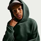 Oversized Nike Sportswear Tech Fleece-pullover med hætte til større børn (drenge)