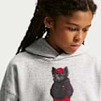 Sudadera con gorro oversized para niños talla grande Nike Sportswear Club Fleece