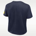 Michigan Premium Performance Women's Nike Dri-FIT Cropped Top