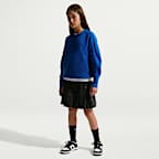 Suéter de cuello redondo para niños talla grande Nike Sportswear