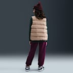Pants holgados para niños talla grande Nike Sportswear Club Fleece