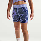 Nike Pro Dri-FIT-shorts (8 cm) til store barn (jente)