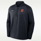 Detroit Tigers Authentic Collection Men's Nike Dri-FIT MLB 1/2-Zip Long-Sleeve Top
