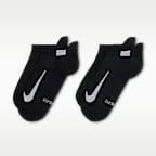 Nike Multiplier Running No-Show Socks (2 Pairs)