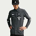 ACG "Aireez" Men's UV-Reisitant Button-Up Long-Sleeve Graphic Top