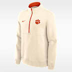 Clemson Primetime Primary Logo Men's Nike College 1/2-Zip Crew