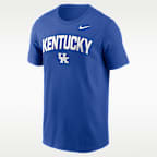 Playera universitaria Nike para hombre Kentucky Primetime Arch Stack