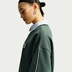 Camisola folgada de lã cardada de peso médio Nike Studio para mulher