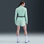 Shorts de correr Dri-FIT de tiro medio con forro de ropa interior para mujer Nike Tempo