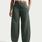 Pants de tiro alto de pierna ancha para mujer Nike 24.7 ImpossiblySoft