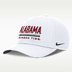 Gorra universitaria Nike Dri-FIT ajustable para hombre Alabama Sideline Practice Rise