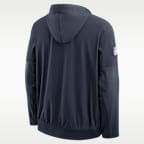 Chicago Bears Sideline Anorak Men's Nike NFL 1/2-Zip Hooded Jacket