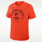 Playera Nike Dri-FIT de la MLB para hombre Baltimore Orioles Authentic Collection Early Work