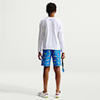 Playera de manga larga Dri-FIT UV para niño talla grande Nike Swim Hydroguard