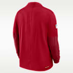 Atlanta Falcons Feel The Pressure Men's Nike Dri-FIT NFL 1/2-Zip Top