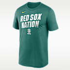 Playera Nike Dri-FIT de la MLB para hombre Boston Red Sox City Connect Team Phrase Script