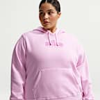 Sudadera con gorro sin cierre Nike Sportswear para mujer Club Fleece (talla grande)