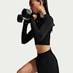 Shorts Dri-FIT de tiro alto de 13 cm con forro de ropa interior para mujer Nike One