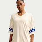 NikeSKIMS Stretch Knit Women's Oversized V-Neck Top
