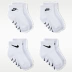 Calcetines antideslizantes con logotipo para bebé (4 pares) Nike