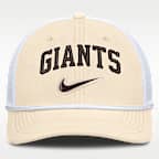 Gorra de rejilla Nike Dri-FIT de la MLB ajustable para hombre San Francisco Giants Rise