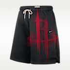 Shorts de básquetbol de tejido Fleece para hombre Houston Rockets Standard Issue
