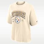 Pittsburgh Steelers Vintage Mod Boxy Women's Nike NFL T-Shirt