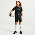 Replika brankářského fotbalového dresu Nike Dri-FIT Chelsea FC Stadium 2026/27 s krátkým rukávem pro větší děti