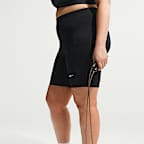 Shorts de ciclismo con bolsillos de tiro alto de 20 cm para mujer (talla grande) Nike One