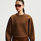 Haut oversize à manches longues Nike Article Fleece pour femme