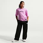 Pants holgados con dobladillo abierto para niños Nike Sportswear