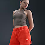 Shorts de tiro medio de 10 cm para mujer Nike Sportswear Phoenix Fleece