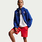 Paris Saint-Germain Tech Home Big Kids' Nike Dri-FIT Soccer Woven Anthem Jacket