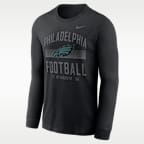 Playera de manga larga Nike Dri-FIT de la NFL de los Philadelphia Eagles para hombre, línea Essential