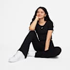 ナイキ スポーツウェア チル ニット ウィメンズ タイト スクープバック ショートスリーブ ミニリブ トップ